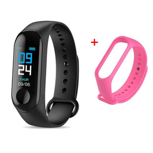 M3 Smart Bracelet Band Fitness Tracker Heart Rate Blood Pressure Messages Reminder Color Screen Waterproof Sport Wristband