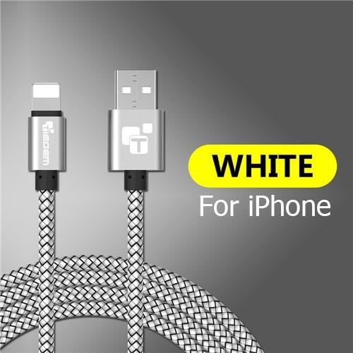 Tiegem USB Cable For iPhone 7 8 6 5 6s S 5 se plus X XS MAX XR Cable Fast Charging Cable Mobile Phone  Usb Data Cable 3M