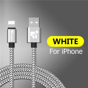 Tiegem USB Cable For iPhone 7 8 6 5 6s S 5 se plus X XS MAX XR Cable Fast Charging Cable Mobile Phone  Usb Data Cable 3M