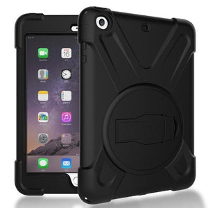 Case for iPad mini 1 2 3 hand-held Shock Proof full body cover Handle stand sleeve for ipad mini case capa funda