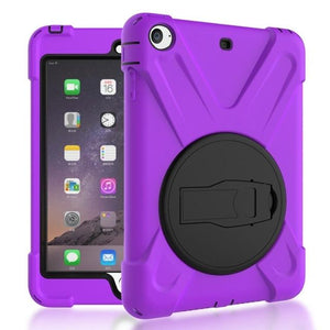 Case for iPad mini 1 2 3 hand-held Shock Proof full body cover Handle stand sleeve for ipad mini case capa funda