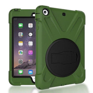 Case for iPad mini 1 2 3 hand-held Shock Proof full body cover Handle stand sleeve for ipad mini case capa funda