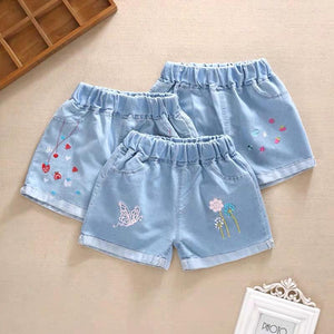 toddler shorts Girls denim in the summer big children shorts