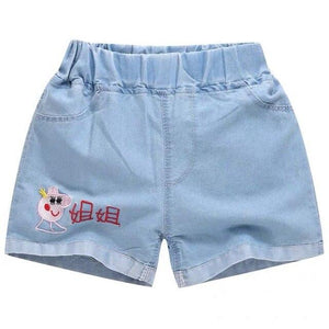 toddler shorts Girls denim in the summer big children shorts