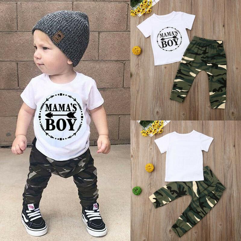 Pudcoco Summer Newest Fashion Newborn Baby Boy Clothes 2pcs