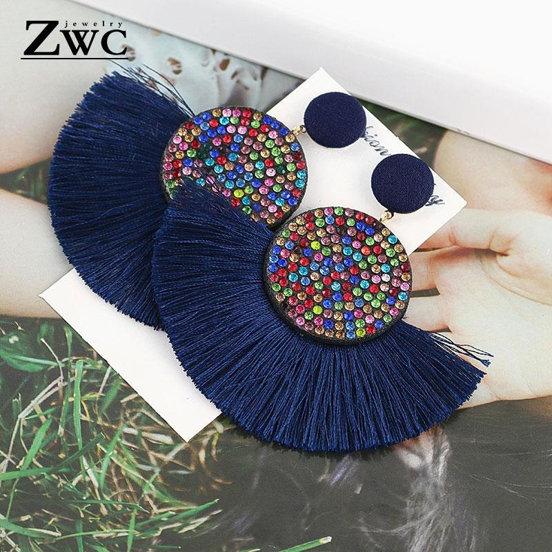 ZWC Fashion Bohemian Tassel Vintage Statement Drop Earrings