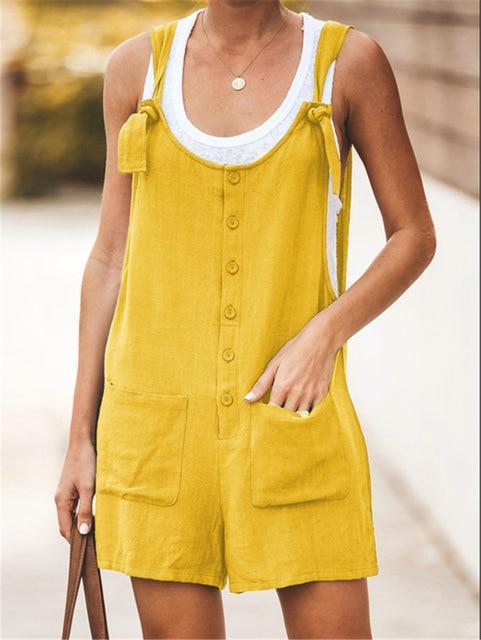 Women Rompers Solid Jumpsuit Summer Short  Jumpsuit Female Wrapped Strapless Playsuit