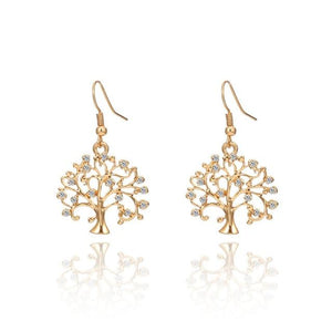 2019 Bohemian Earrings Gold Silver Tree Of Life Earrings For Women