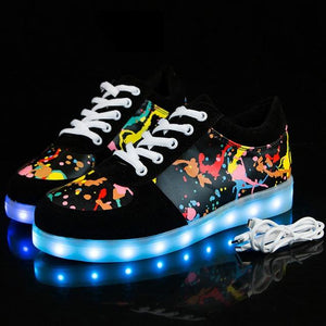 Size 27-41 Children Glowing Sneakers with Light Shoes Luminous Sneakers