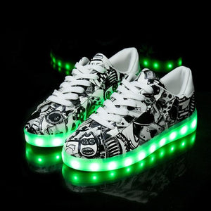 Size 27-41 Children Glowing Sneakers with Light Shoes Luminous Sneakers