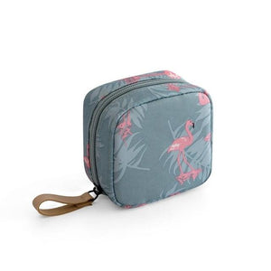 1 pc Mini Solid Color Flamingo Cosmetic/Makeup Bag