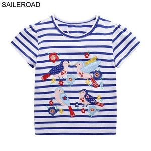 SAILEROAD Animal Giraffe Cotton Baby Toddler Girls Shorts T-Shirts