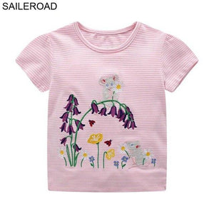 SAILEROAD Animal Giraffe Cotton Baby Toddler Girls Shorts T-Shirts