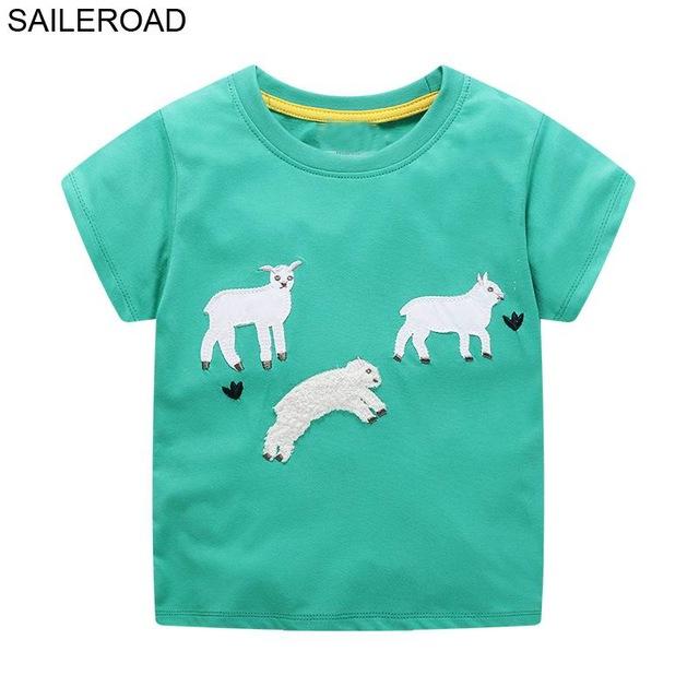 SAILEROAD Animal Giraffe Cotton Baby Toddler Girls Shorts T-Shirts