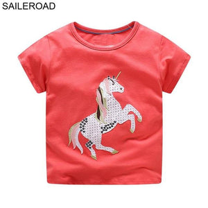 SAILEROAD Animal Giraffe Cotton Baby Toddler Girls Shorts T-Shirts