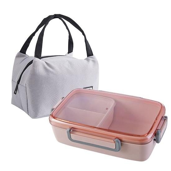 MeyJig Microwave Lunch Box Leak-Proof Independent Lattice Bento Lunch Box for Kids Bento Box Portable Food Container