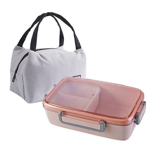 MeyJig Microwave Lunch Box Leak-Proof Independent Lattice Bento Lunch Box for Kids Bento Box Portable Food Container