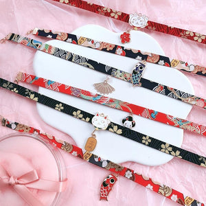 Doreen Box Classic Japanese Style Ribbon Rope Doll Choker