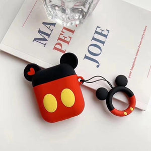 For Airpods 2 Case Silicone Stitch Cartoon Cover for Apple Air pods Cute Earphone Case 3D Headphone case for Earpods Accessories