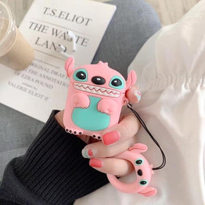 For Airpods 2 Case Silicone Stitch Cartoon Cover for Apple Air pods Cute Earphone Case 3D Headphone case for Earpods Accessories