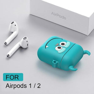 For Airpods 2 Case Silicone Stitch Cartoon Cover for Apple Air pods Cute Earphone Case 3D Headphone case for Earpods Accessories