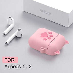 For Airpods 2 Case Silicone Stitch Cartoon Cover for Apple Air pods Cute Earphone Case 3D Headphone case for Earpods Accessories