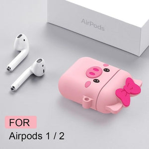 For Airpods 2 Case Silicone Stitch Cartoon Cover for Apple Air pods Cute Earphone Case 3D Headphone case for Earpods Accessories