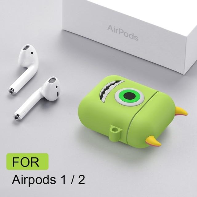 For Airpods 2 Case Silicone Stitch Cartoon Cover for Apple Air pods Cute Earphone Case 3D Headphone case for Earpods Accessories