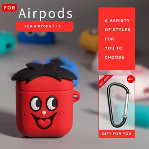 For Airpods 2 Case Silicone Stitch Cartoon Cover for Apple Air pods Cute Earphone Case 3D Headphone case for Earpods Accessories