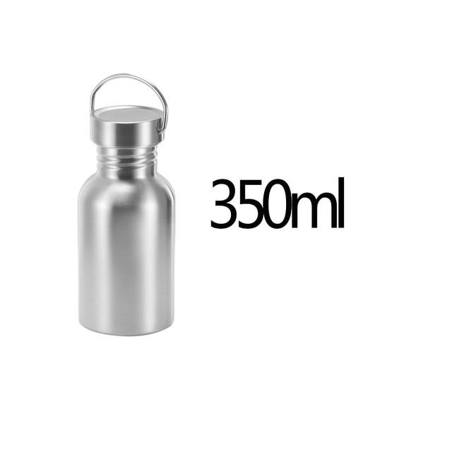 Portable Stainless Steel Water Bottle Bamboo Lid Sports Flasks Leak-proof Travel Cycling Hiking Camping Bottles BPA Free