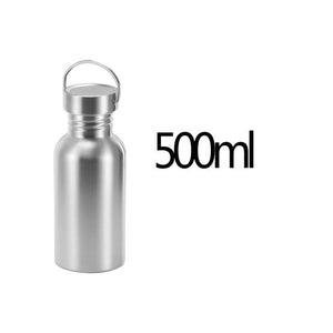 Portable Stainless Steel Water Bottle Bamboo Lid Sports Flasks Leak-proof Travel Cycling Hiking Camping Bottles BPA Free