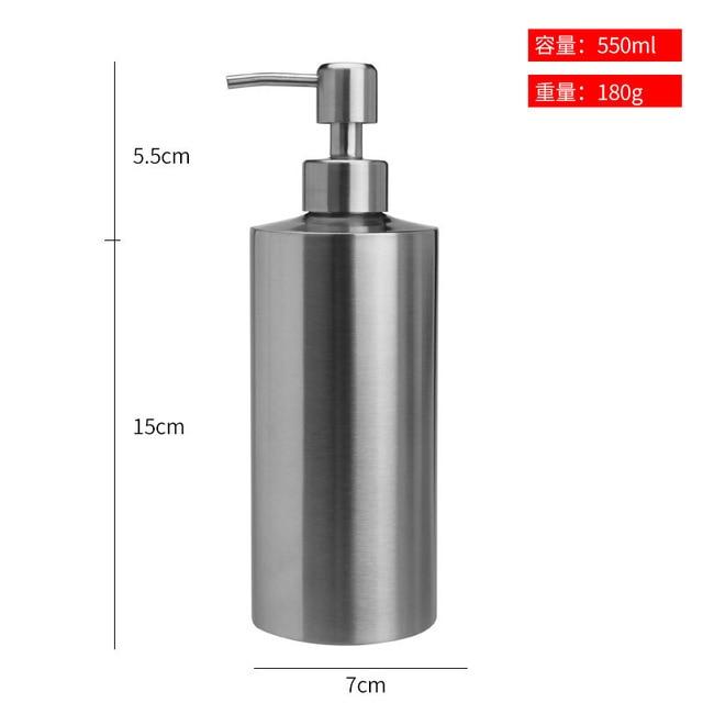 liquid soap dispenser bottle gel bottle 304 stainless steel Kitchen Bathroom Lotion Pump 250ml350ml550ml