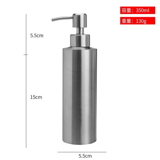 liquid soap dispenser bottle gel bottle 304 stainless steel Kitchen Bathroom Lotion Pump 250ml350ml550ml