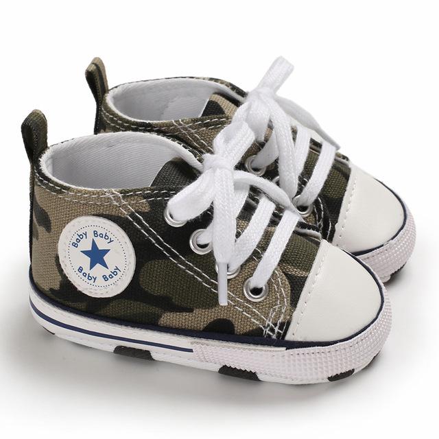 New Canvas Baby Sports Sneakers Shoes Newborn Baby Boys Girls First Walkers Shoes