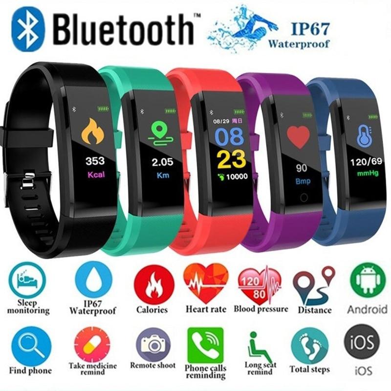 ID115Plus Smart Bracelet Sport Bluetooth Wristband Heart Rate Monitor Watch ID115 PLUS Fitness Tracker Smart Band