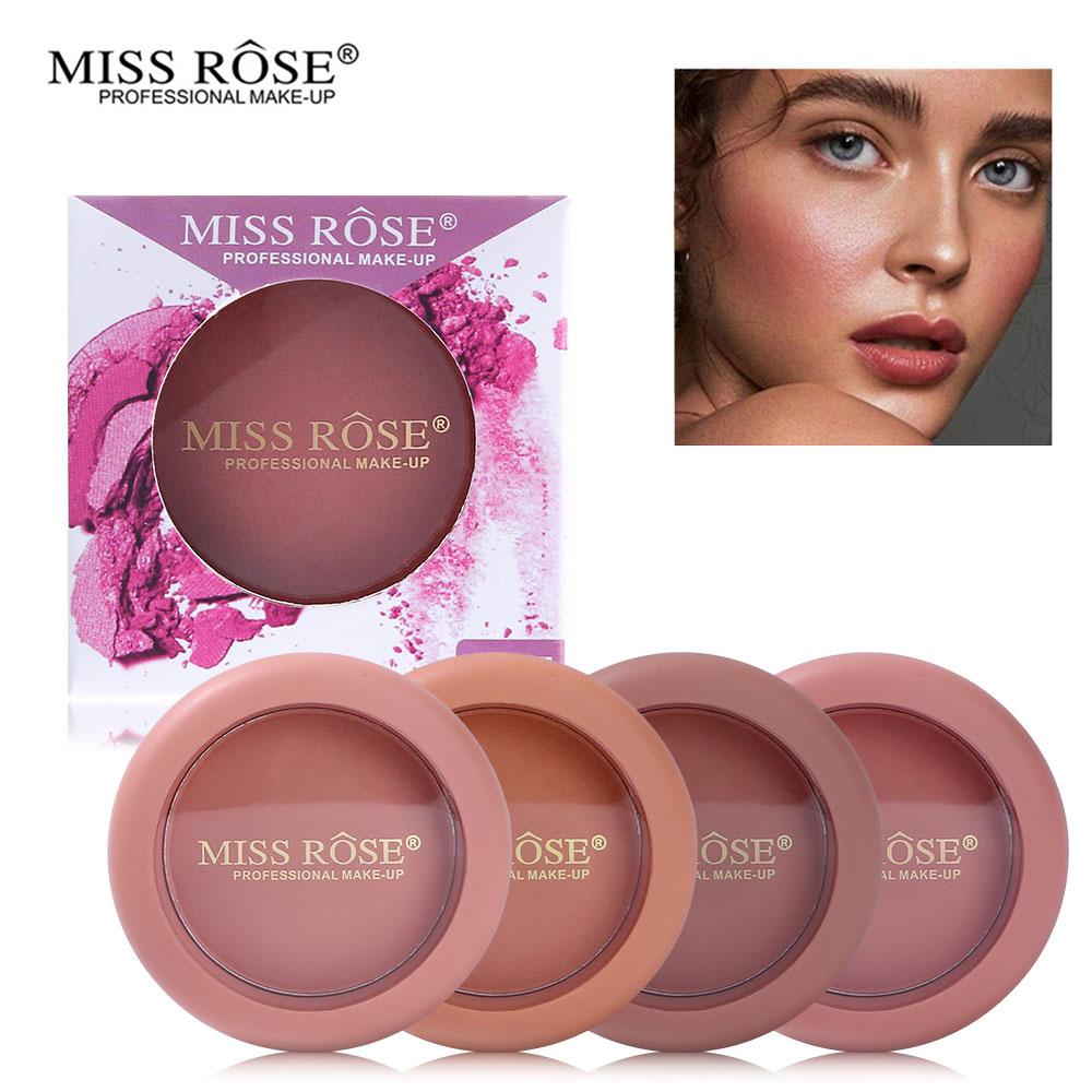 12 Colors Face Baked Cheek Palette Nude Rose Mineral Powder Blusher Kit