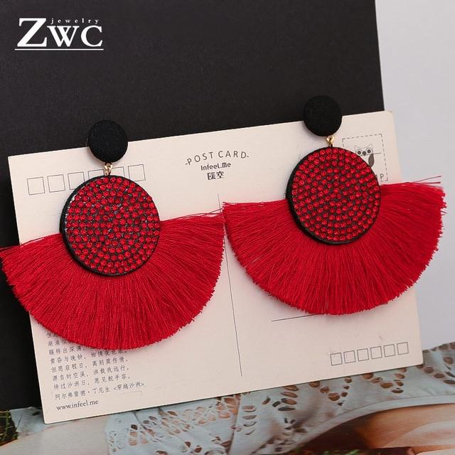 ZWC Fashion Bohemian Tassel Vintage Statement Drop Earrings