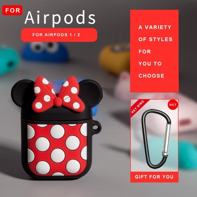 Earphone Case For Airpods Case Silicone Cute Cartoon Soft Headphone Case for Apple Air pods Earpods Cover 3D Bear Accessories