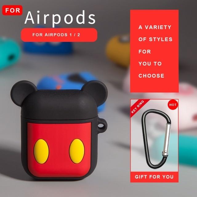 Earphone Case For Airpods Case Silicone Cute Cartoon Soft Headphone Case for Apple Air pods Earpods Cover 3D Bear Accessories