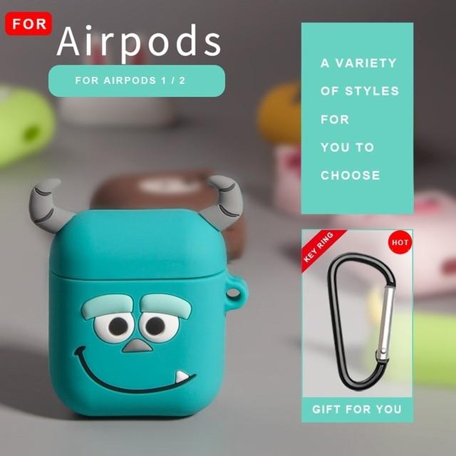 Earphone Case For Airpods Case Silicone Cute Cartoon Soft Headphone Case for Apple Air pods Earpods Cover 3D Bear Accessories