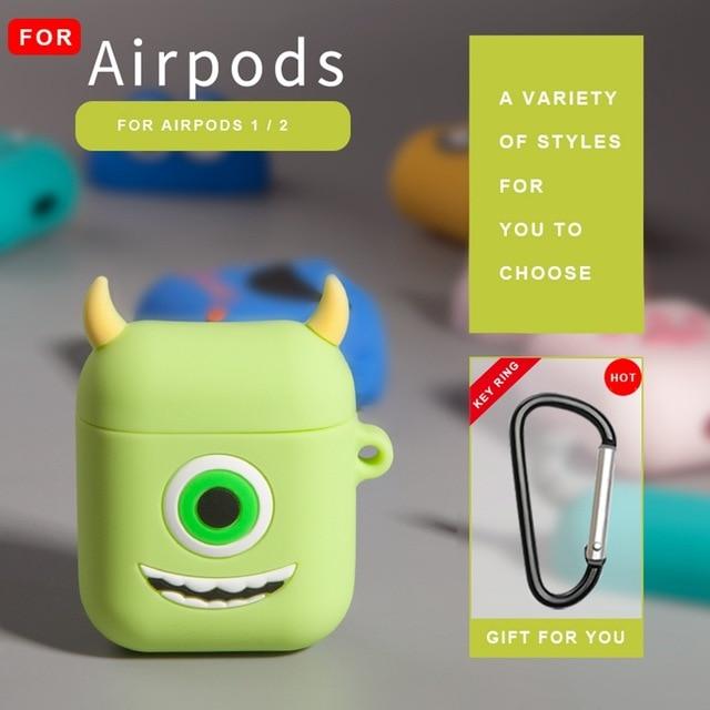 Earphone Case For Airpods Case Silicone Cute Cartoon Soft Headphone Case for Apple Air pods Earpods Cover 3D Bear Accessories