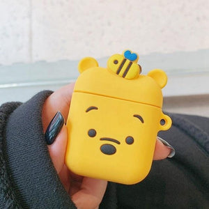 Earphone Case For Airpods Case Silicone Cute Cartoon Soft Headphone Case for Apple Air pods Earpods Cover 3D Bear Accessories