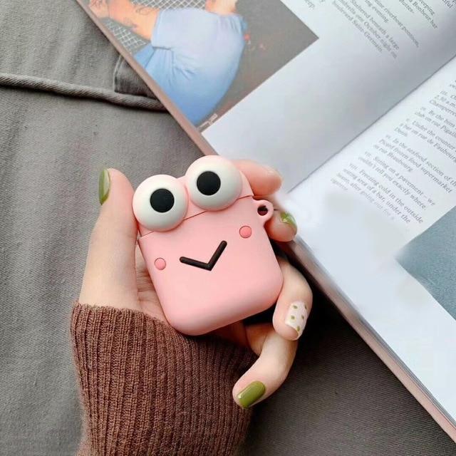 Earphone Case For Airpods Case Silicone Cute Cartoon Soft Headphone Case for Apple Air pods Earpods Cover 3D Bear Accessories