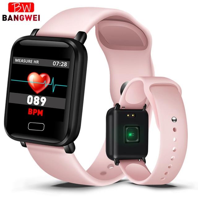 LIGE Smart Bracelet Women IP67 Waterproof Fitness Tracker Wristband Pedometer Heart Rate Monitor Sport Smart watch Android ios